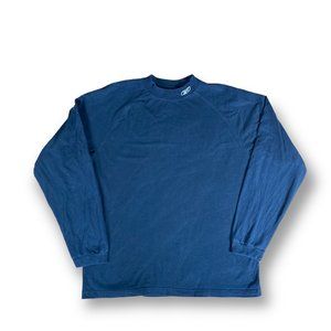 Reebok Shirt Vintage Large Long Sleeve black embroidered L athlete running